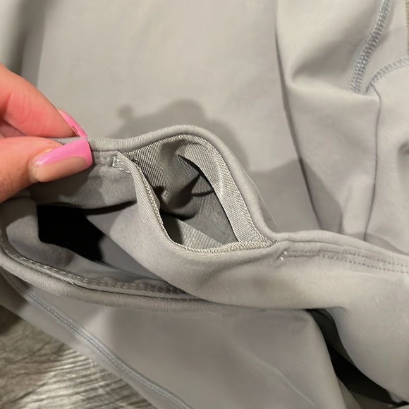 Gymshark Leggings Women Gray Athletic Pants High Waist Cropped Capri Gym - Picture 5 of 7